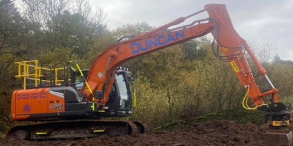 Orange Excavator